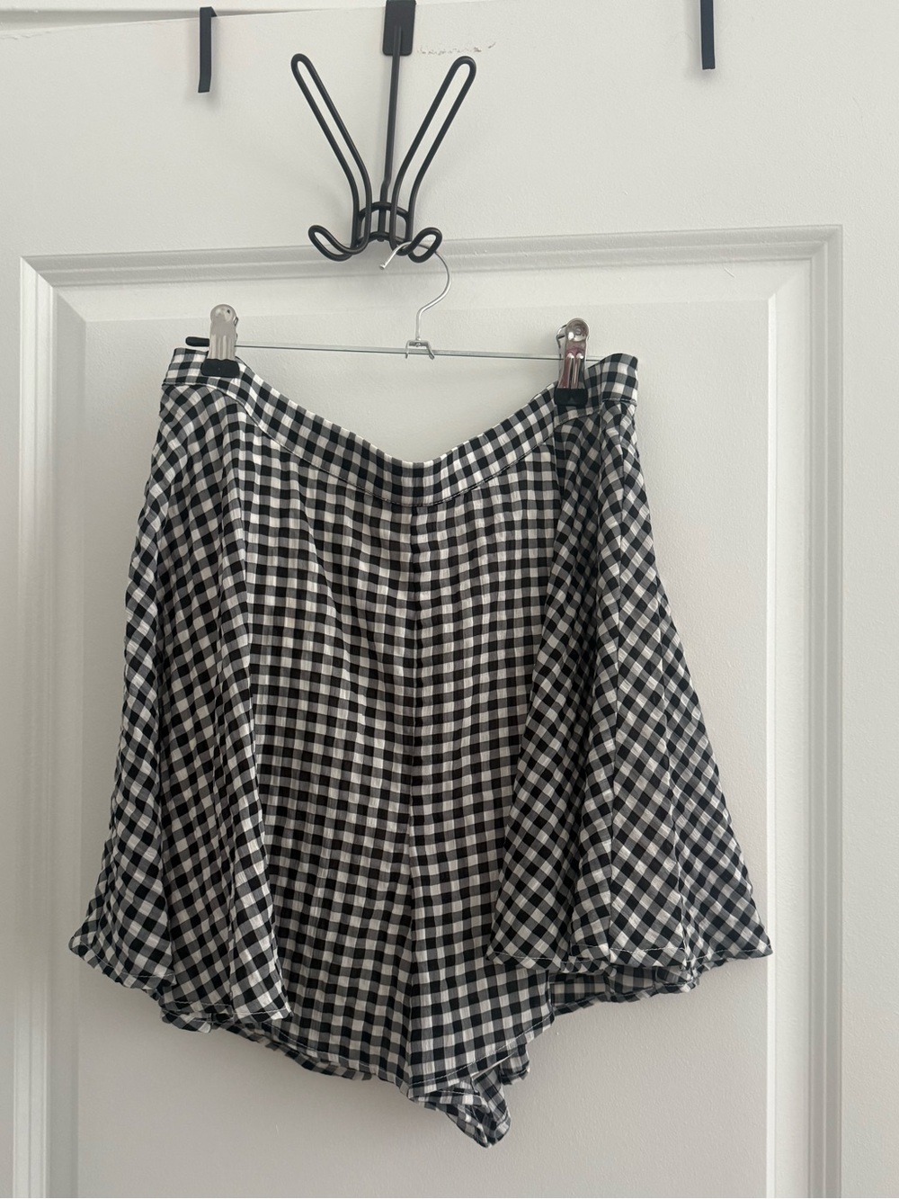 Vici Collection Black and White Gingham shorts